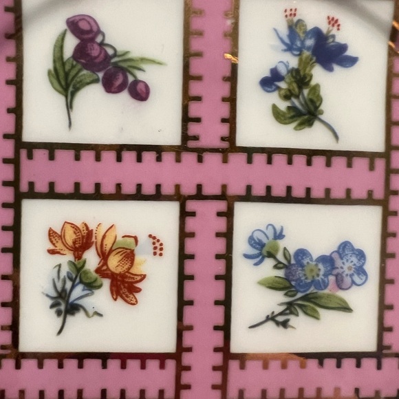 Victoria's Garden 🌸💓⭐️Floral patchwork trinket Plate or Tea Tray Replacement💓 - Picture 5 of 8